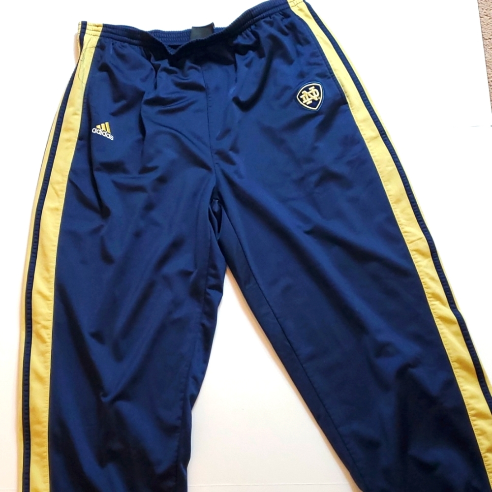 Adidas Notre Dame side snap sweatpants size 2x